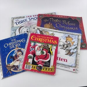 Vintage Little Golden Books Christmas Bundle Jan Brett bundle Night Before Xmas